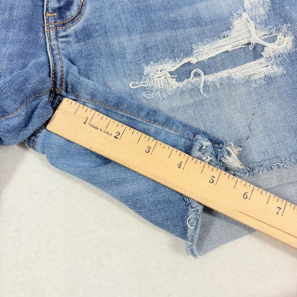 American Eagle Shorts Womens 8 Super Stretch Cut Off Denim Festival Country - Picture 8 of 9